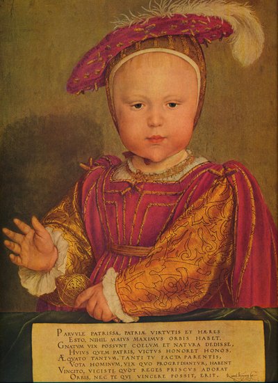 エドワード6世、プリンスオブウェールズ、c1538 作： Hans Holbein der Jüngere