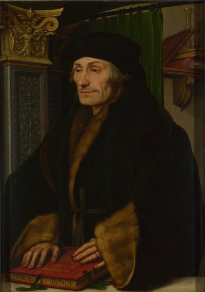 エラスムス 作： Hans Holbein the Younger