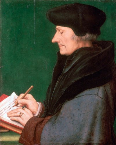 ロッテルダムのエラスムス、1523 作： Hans Holbein der Jüngere
