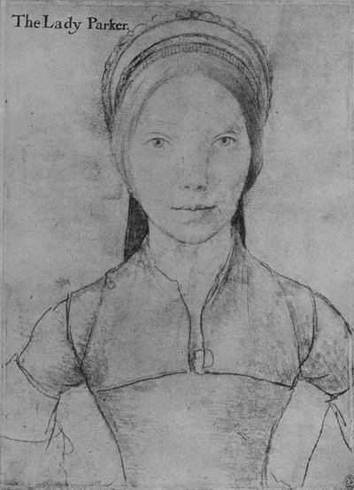 グレイス、レディパーカー、c1540-1543 1945 作： Hans Holbein der Jüngere
