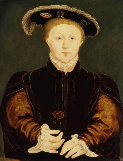 エドワード6世、1542年頃 作： Hans Holbein der Jüngere