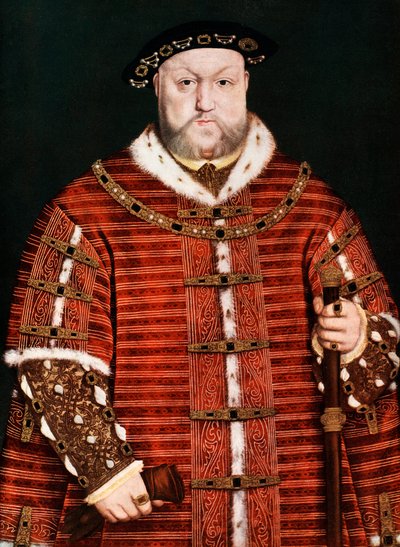 ヘンリー8世、1542-1550 作： Hans Holbein der Jüngere