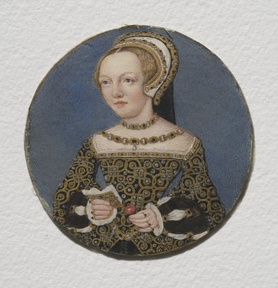 レディメアリーハワード、1533年頃（羊皮紙のトイレ） 作： Hans Holbein der Jüngere