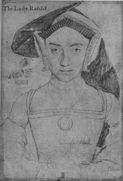 レディ・ラトクリフ、c1532-1543 1945 作： Hans Holbein der Jüngere