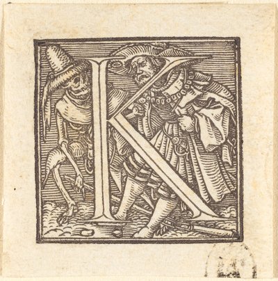 文字 K 作： Hans Holbein der Jüngere