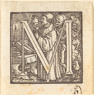 文字 M 作： Hans Holbein der Jüngere