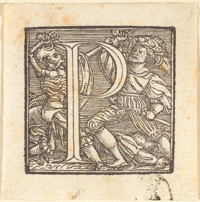 文字 P 作： Hans Holbein der Jüngere