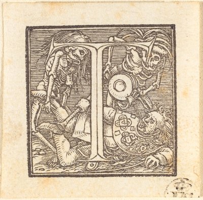 文字 T 作： Hans Holbein der Jüngere