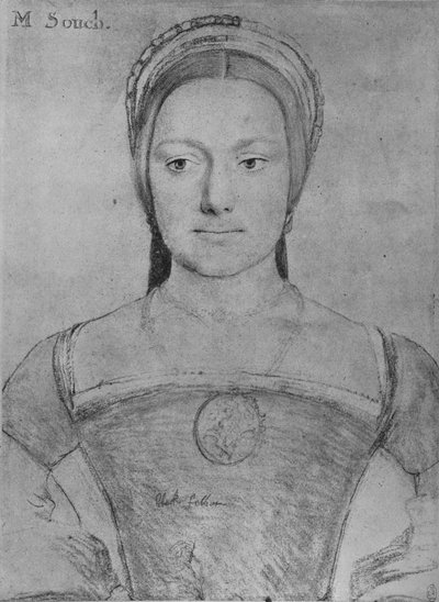 メアリーゾウチ、c1532-1543 1945 作： Hans Holbein der Jüngere