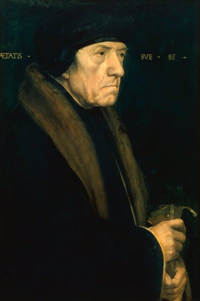 ジョン・チェンバース博士の肖像」1543年頃（パネルに油彩・テンペラ 作： Hans Holbein der Jüngere