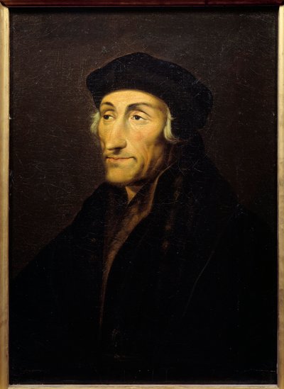 ロッテルダムのエラスムスの肖像(Desiderius Erasmus Roterdamus) 作： Hans Holbein der Jüngere