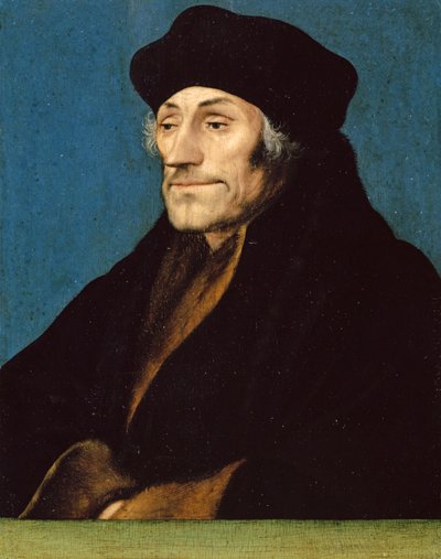 1530年頃のロッテルダムのエラスムスの肖像 作： Hans Holbein der Jüngere