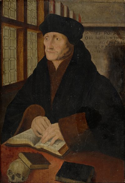 研究におけるロッテルダムのエラスムスの肖像 作： Hans Holbein der Jüngere