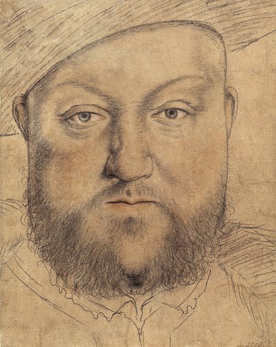 イギリスのヘンリー8世王の肖像、1540年頃 作： Hans Holbein der Jüngere