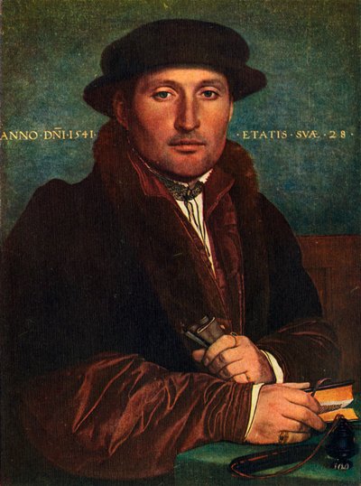 男の肖像、1541年、1909年 作： Hans Holbein der Jüngere