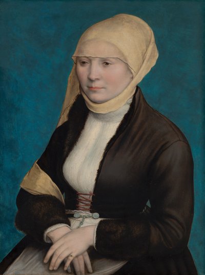南ドイツの女性の肖像、c.1520-1525 作： Hans Holbein der Jüngere