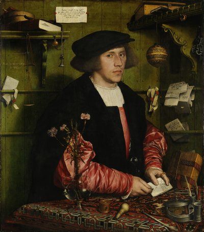 商人ゲオルク・ギーゼの肖像 作： Hans Holbein der Jüngere
