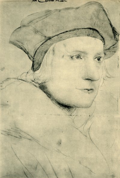 トーマス・モア卿、c1526-1527、1943 年。 作： Hans Holbein der Jüngere
