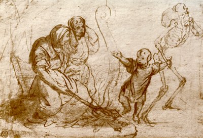 死のダンスの子供のための研究、1913 作： Hans Holbein der Jüngere