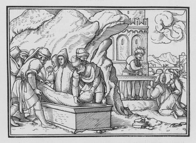 ジョセフの死、創世記L、26 作： Hans Holbein der Jüngere