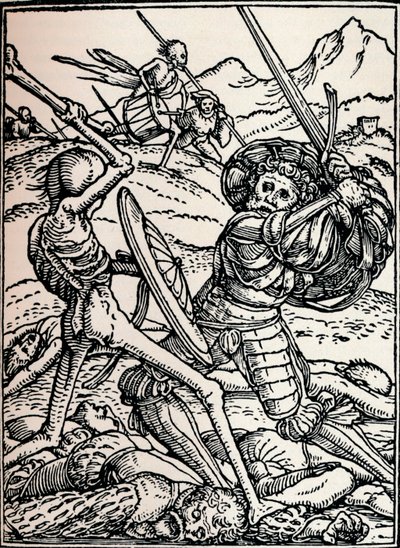 騎士と死、1538、1917 作： Hans Holbein der Jüngere