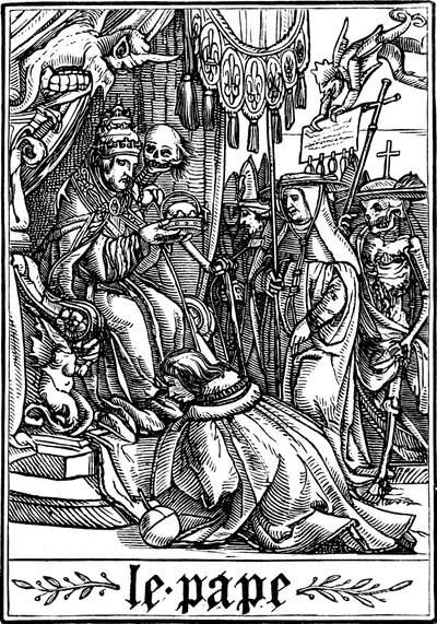 教皇、1538年に死去 作： Hans Holbein der Jüngere