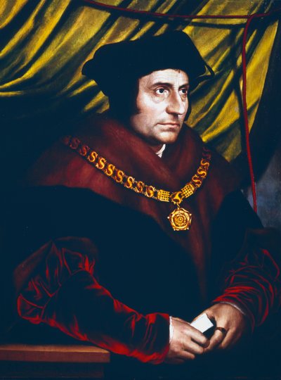 トーマス・モア、イギリスの政治家、学者、聖人、c1527 作： Hans Holbein der Jüngere