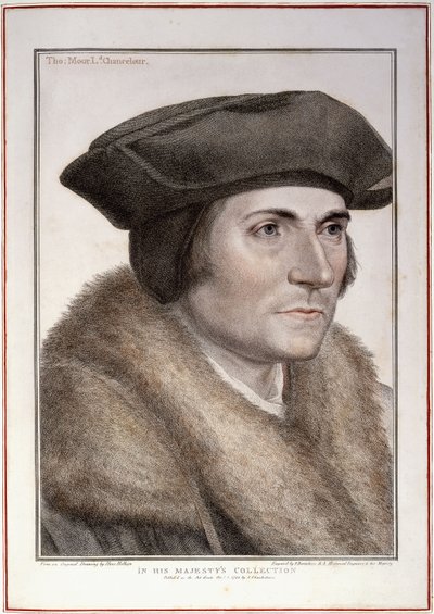 首相、トーマス・モア 作： Hans Holbein der Jüngere