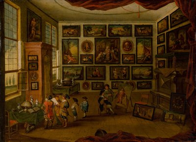 クンストカンマー、17世紀の前半.. 作： Hans III Jordaens