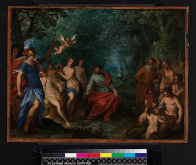 アポロとパンのコンテスト、1599 作： Hans I or Johann Rottenhammer