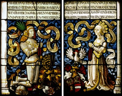 ブランデンブルク＝アンスバッハ辺境伯フリードリヒ (1460–1536) と妻のソフィア・ヤギェロン (1464–1512)、149 作： Hans Kamberger
