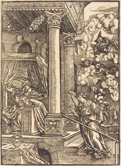 受胎告知 作： Hans Leonard Schaufelein