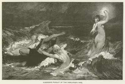 ニーベルンゲンリングのアルベリヒスの追求 作： Hans Makart