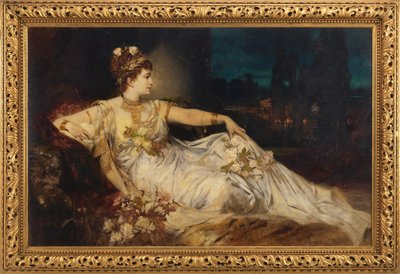 シャルロッテ・ヴォルター（1834-1897）、アドルフ・フォン・ヴィルブラント作「アリアとメッサリナ」の「メッサリナ」役 作： ハンス・マカート