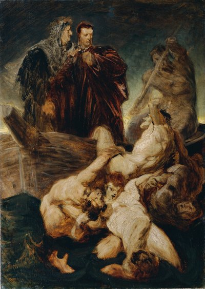 インフェルノのダンテとヴァージル 作： Hans Makart