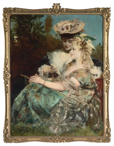 ラブレター、1875 作： Hans Makart
