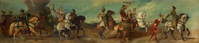 1879年祝祭行列のための習作 - 鷹狩り 作： ハンス・マカート