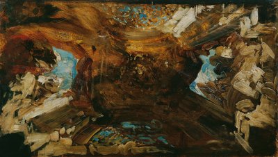 天井用カラースケッチ「世界の四方」 作： Hans Makart