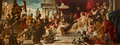 ヴェネディグがカテリーナ・コルナーロを称える 作： Hans Makart