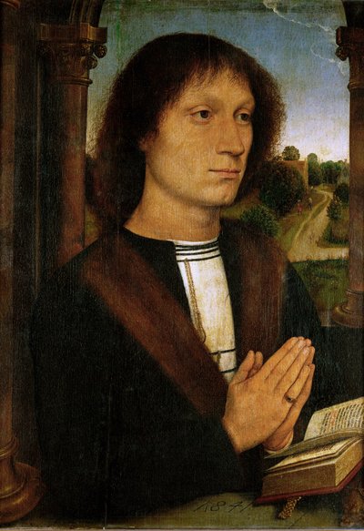 ベネット・ディ・トマソ・ポルティナーリ（木に油彩） 作： Hans Memling