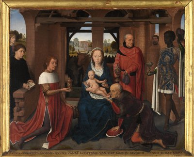 Jan Floreinsのトリプティクの中央パネル 作： Hans Memling