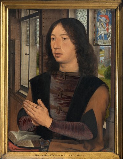 マールテン・ファン・ニーウェンホーフのディプティクの詳細 作： Hans Memling