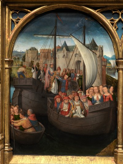Yksityiskohta Pyhän Ursulan pyhäinjäännöksestä 作： Hans Memling