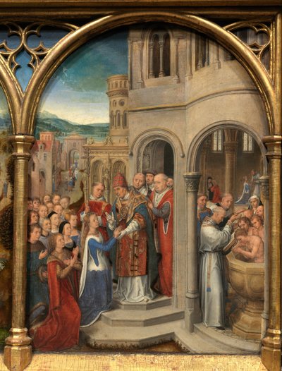 Detalhe do Relicário de Santa Úrsula 作： Hans Memling