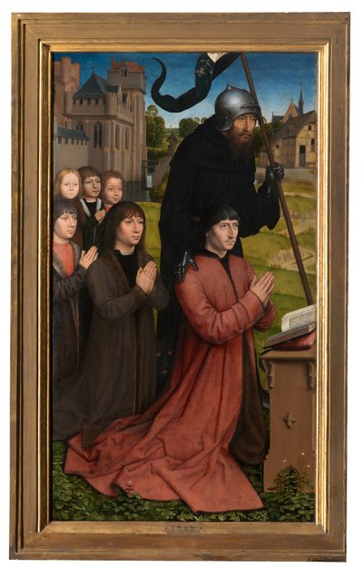 ウィレム・モレルのトリプティクの詳細 作： Hans Memling