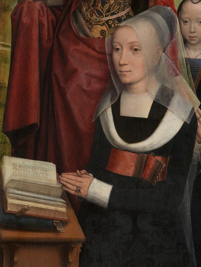 ウィレム・モレルのトリプティクの詳細 作： Hans Memling