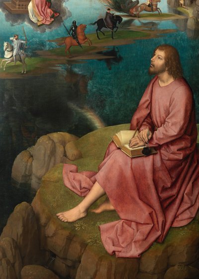 Detalhe do painel direito do Tríptico de São João Batista e São João Evangelista 作： Hans Memling