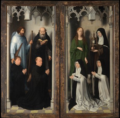 洗礼者聖ヨハネと伝道者聖ヨハネのトリプティクの外観 作： Hans Memling