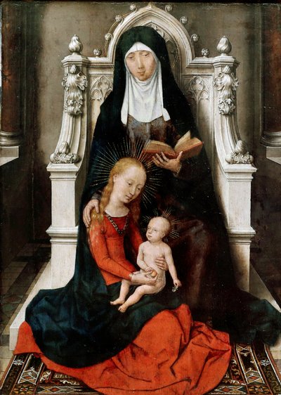 聖アンナと聖母子 作： Hans Memling