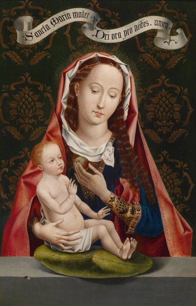リンゴのマドンナ 作： Hans Memling
